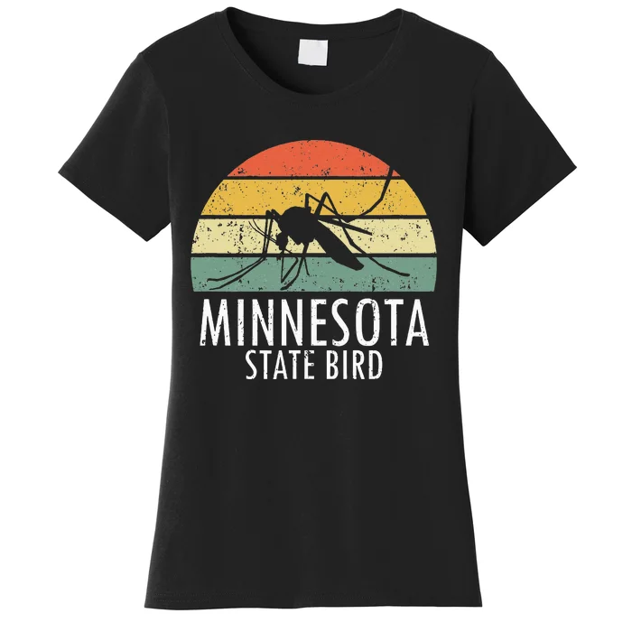 Minnesota Mosquito State Bird Funny Camping Outdoors Women's T-Shirt