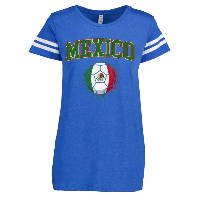 Mexico Mexican Soccer Tournament Game Enza Ladies Jersey Football T-Shirt