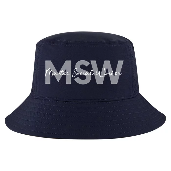 Msw Master Social Worker Graduation Funny Gift Cool Comfort Performance Bucket Hat