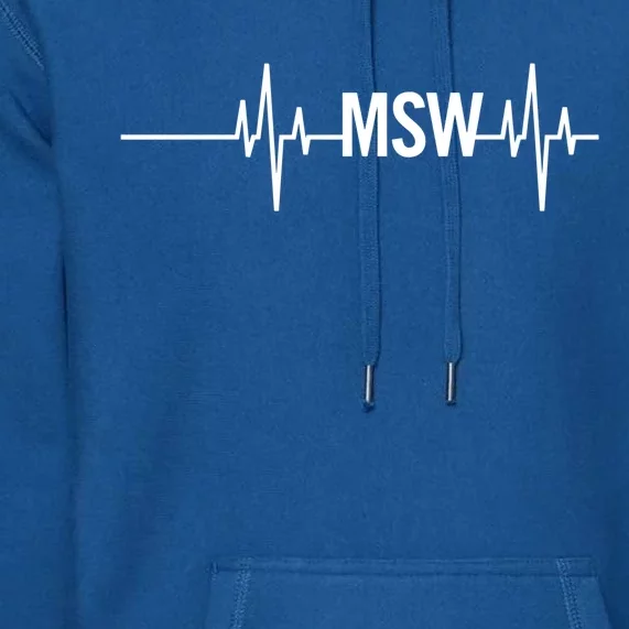 Msw Masters Social Worker Funny Gift Social Work Month Funny Gift Premium Hoodie