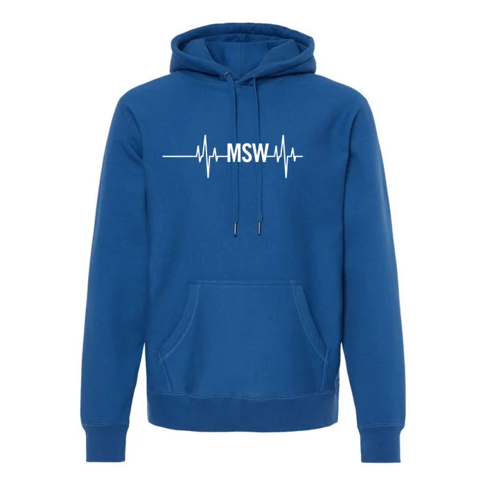 Msw Masters Social Worker Funny Gift Social Work Month Funny Gift Premium Hoodie