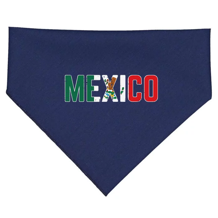 Mexico Mexican Soccer Fan Gift USA-Made Doggie Bandana