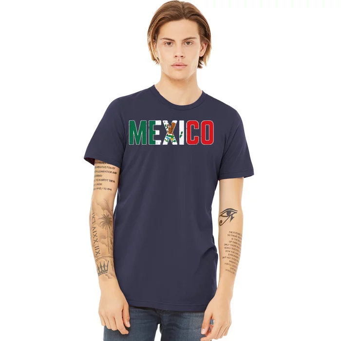 Mexico Mexican Soccer Fan Gift Premium T-Shirt