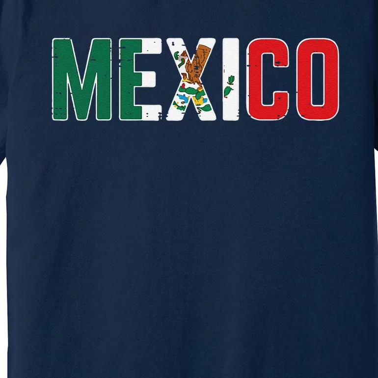 Mexico Mexican Soccer Fan Gift Premium T-Shirt