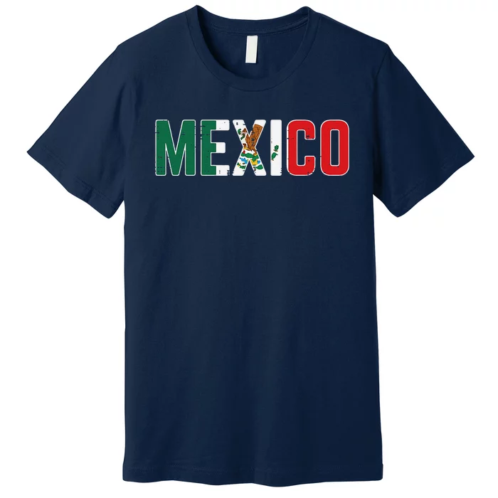 Mexico Mexican Soccer Fan Gift Premium T-Shirt