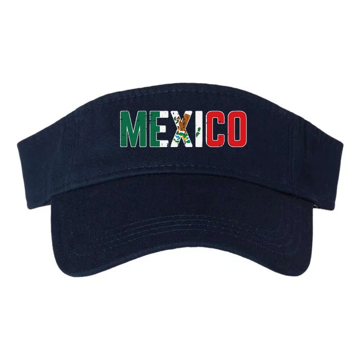 Mexico Mexican Soccer Fan Gift Valucap Bio-Washed Visor