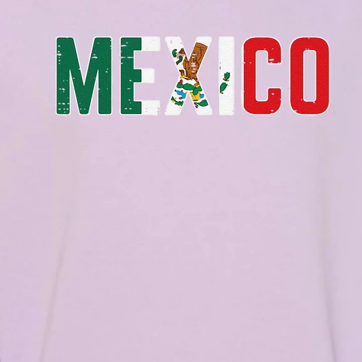 Mexico Mexican Soccer Fan Gift Garment-Dyed Sweatshirt