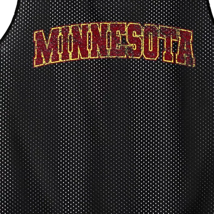 Minnesota Mn State Varsity Style Faded Design Mesh Reversible Basketball Jersey Tank