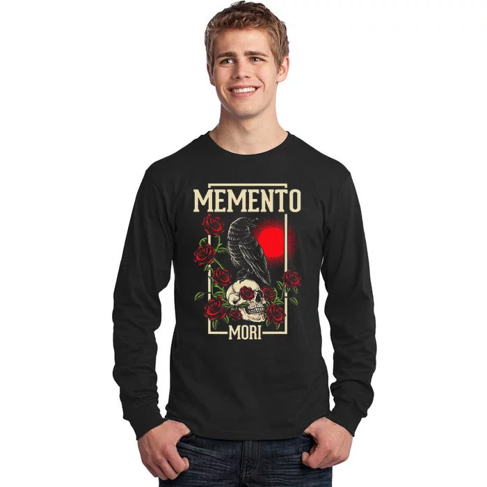 Memento Mori Stoicism Philosophy Stoic Philosopher Quote Tall Long Sleeve T-Shirt