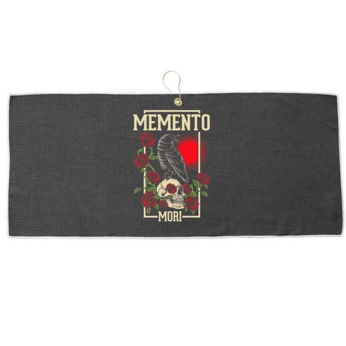 Memento Mori Stoicism Philosophy Stoic Philosopher Quote Large Microfiber Waffle Golf Towel