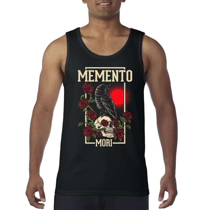 Memento Mori Stoicism Philosophy Stoic Philosopher Quote Tank Top