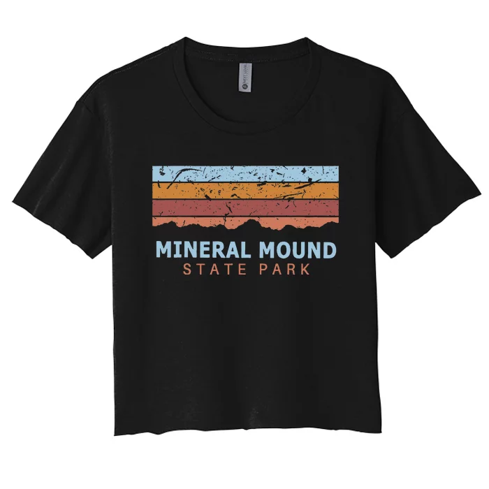 Mineral Mound State Park Kentucky Retro Cool Women's Crop Top Tee