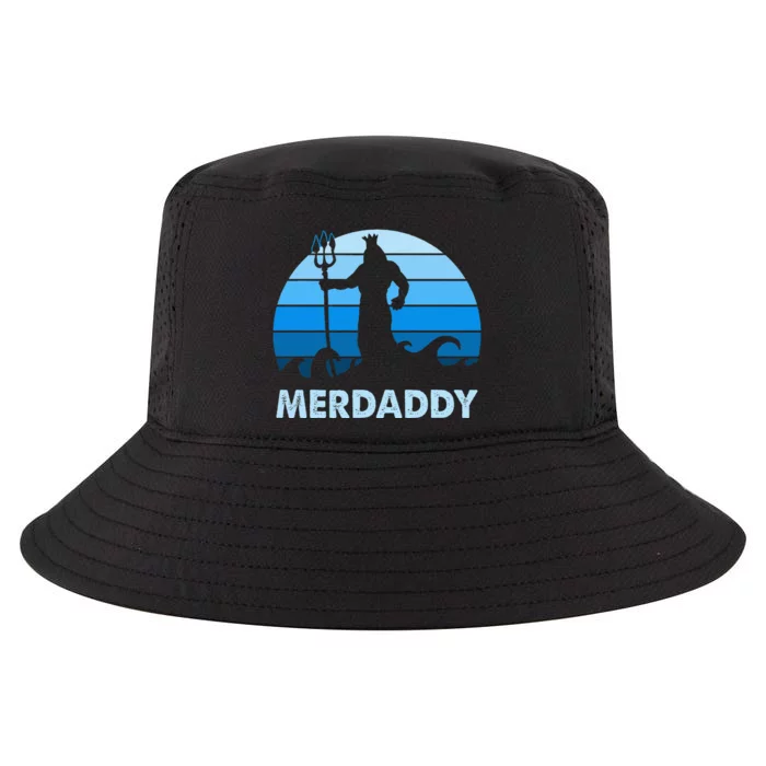 Merdaddy Mermaid Security Merman Daddy Fathers Day Swimmer Cool Comfort Performance Bucket Hat