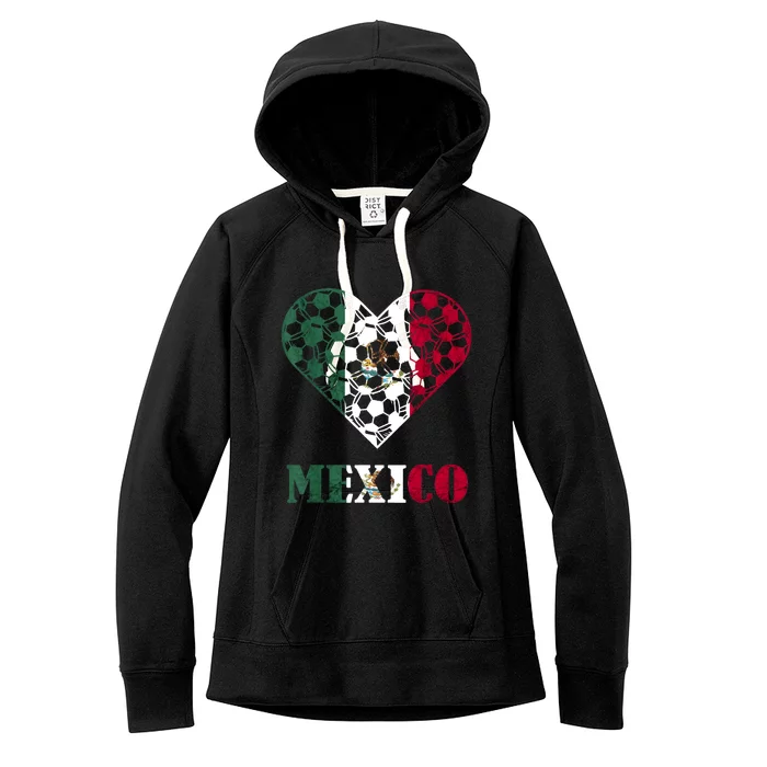 Mexico Mexican Soccer Team Mexican Pride Mexico Soccer Women's Fleece Hoodie