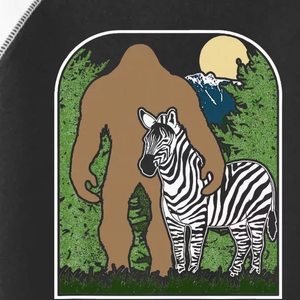 Mount Mt Si Forest Bigfoot Protecting Zebra Toddler Fine Jersey T-Shirt