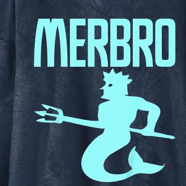 Majestic Merbro Swimming Merman Design Hooded Wearable Blanket