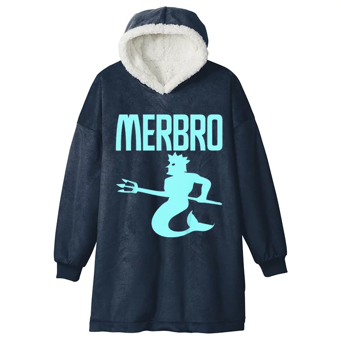 Majestic Merbro Swimming Merman Design Hooded Wearable Blanket