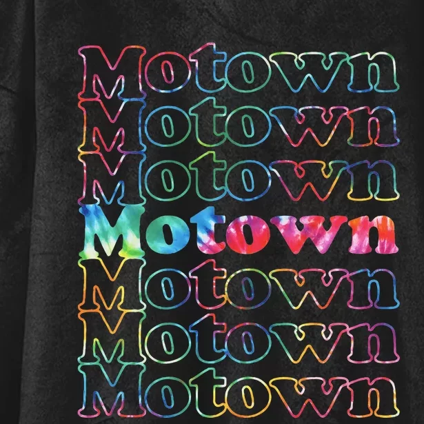 Motown Music Tie Dye Hooded Wearable Blanket