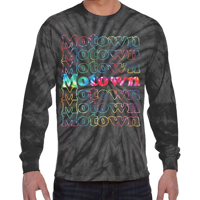 Motown Music Tie Dye Tie-Dye Long Sleeve Shirt