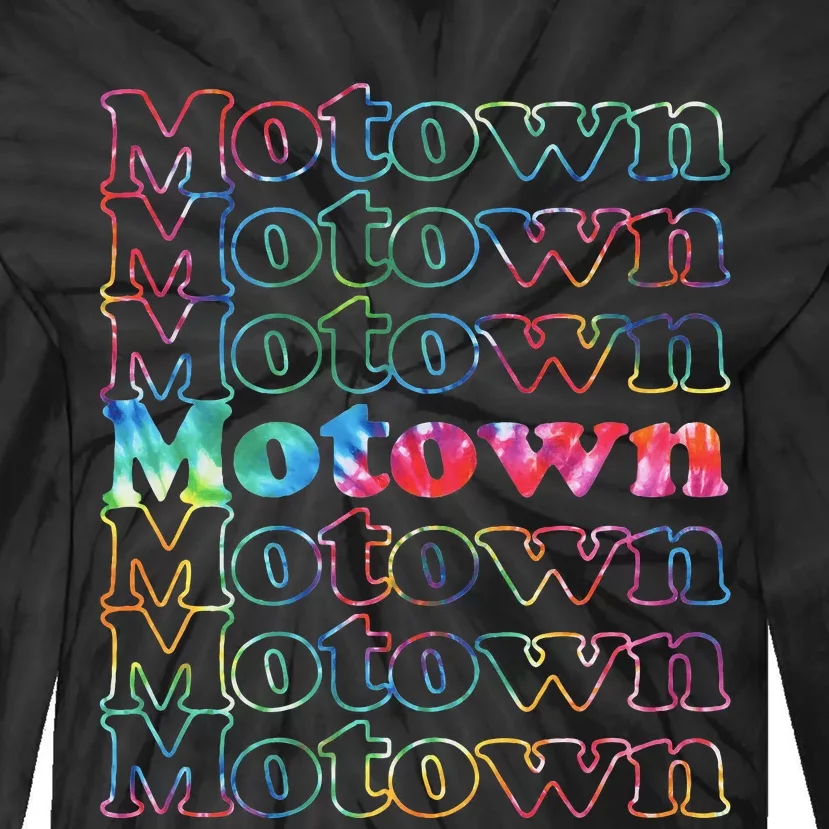 Motown Music Tie Dye Tie-Dye Long Sleeve Shirt