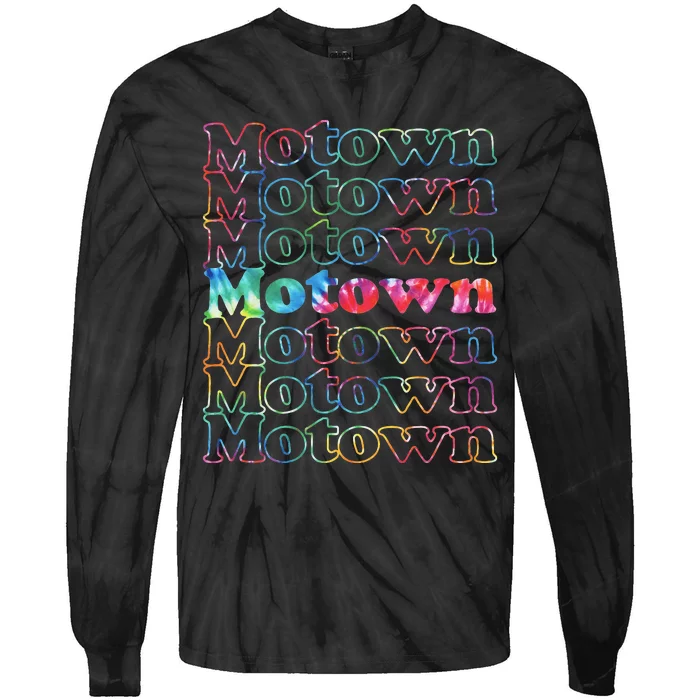 Motown Music Tie Dye Tie-Dye Long Sleeve Shirt