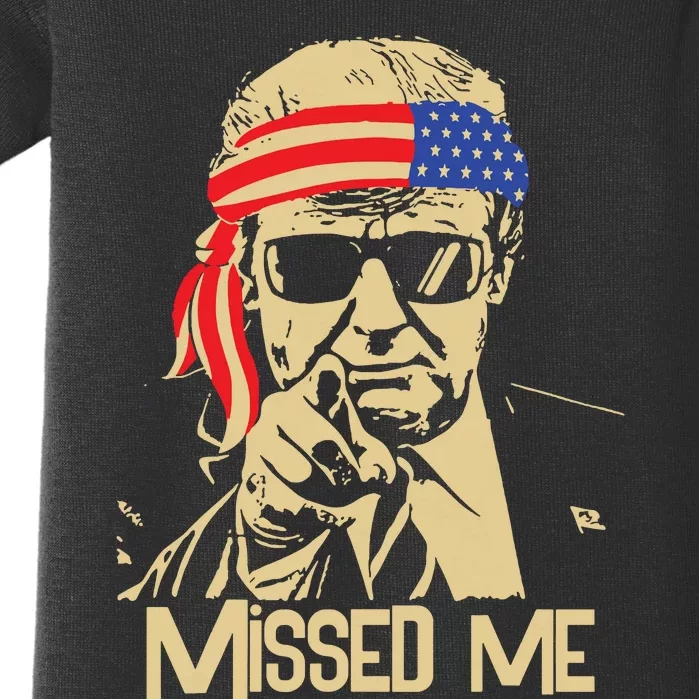 Missed Me Trump President 2024 Baby Bodysuit