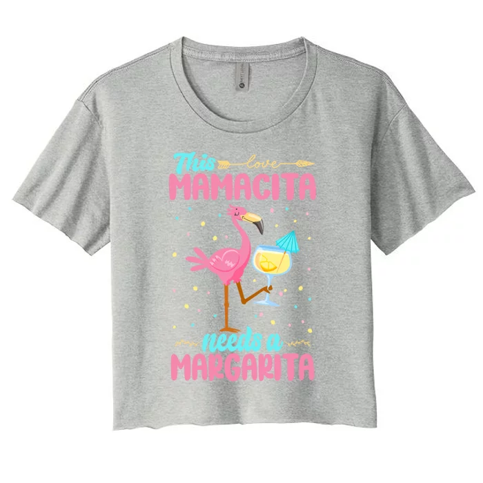 Mamacita Margarita Tank Mamacita Needs A Margarita Gift Women's Crop Top Tee