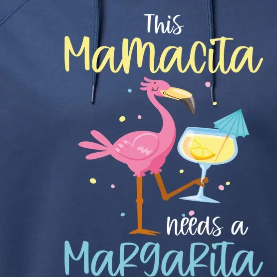 Mamacita Margarita This Mamacita Needs A Margarita Mamacita Cute Gift Performance Fleece Hoodie