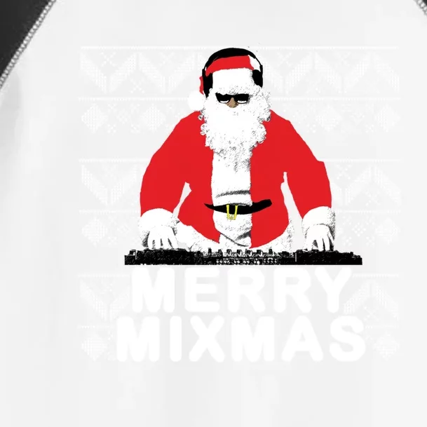 Merry Mixmas To The Dj Santa Father Christmas Funny Great Gift Toddler Fine Jersey T-Shirt