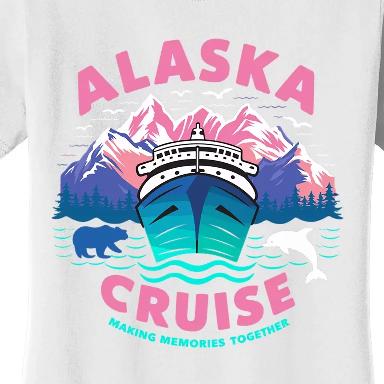 Making Memories Together Alaskan Animals Alaska Cruise 2024 Women's T-Shirt