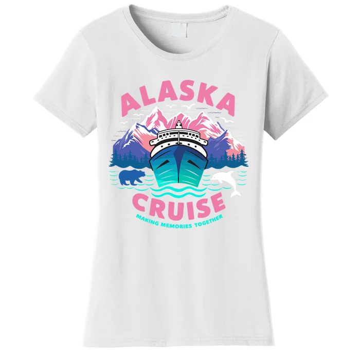 Making Memories Together Alaskan Animals Alaska Cruise 2024 Women's T-Shirt