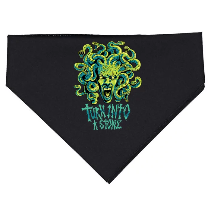 Medusa Monster Turn Into Stone USA-Made Doggie Bandana