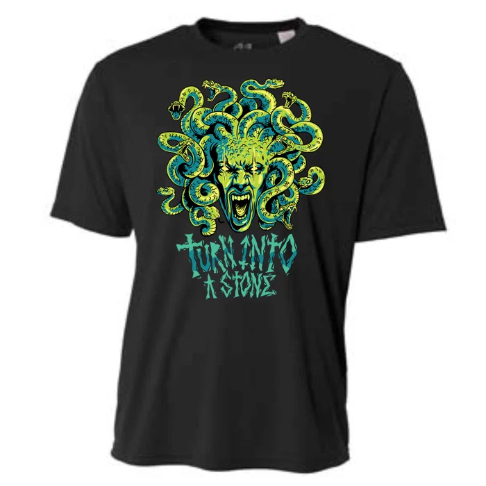 Medusa Monster Turn Into Stone Cooling Performance Crew T-Shirt