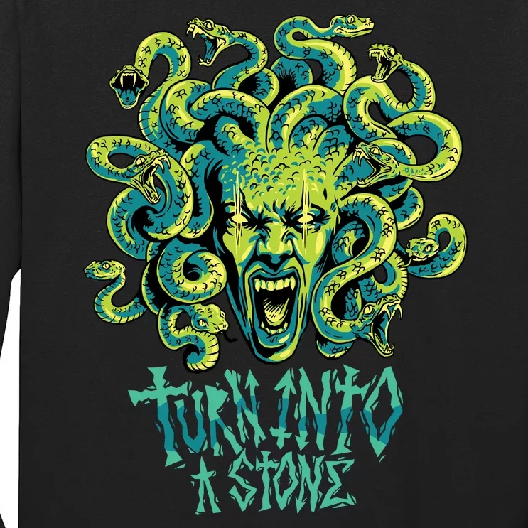 Medusa Monster Turn Into Stone Long Sleeve Shirt