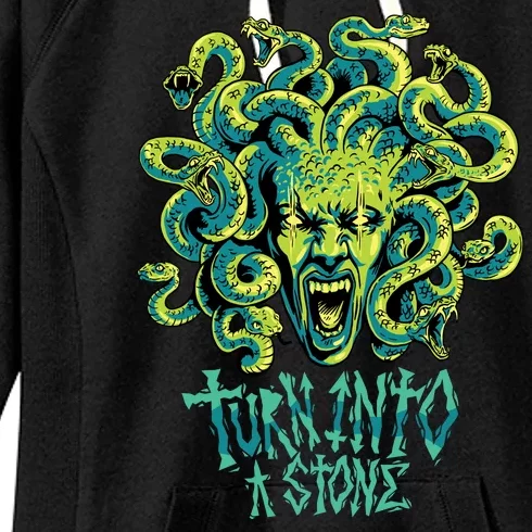 Medusa Monster Turn Into Stone Women's Fleece Hoodie