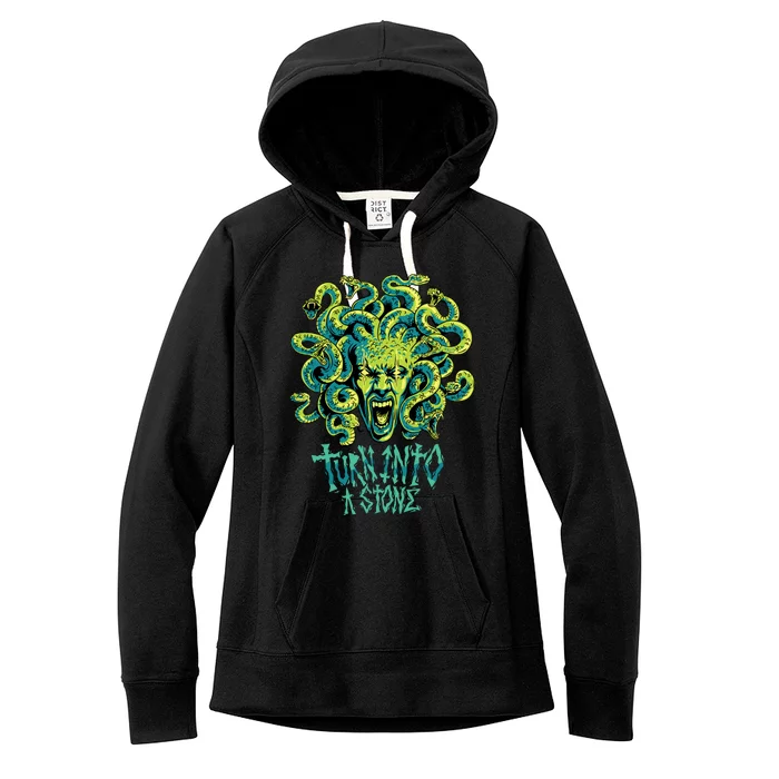 Medusa Monster Turn Into Stone Women's Fleece Hoodie