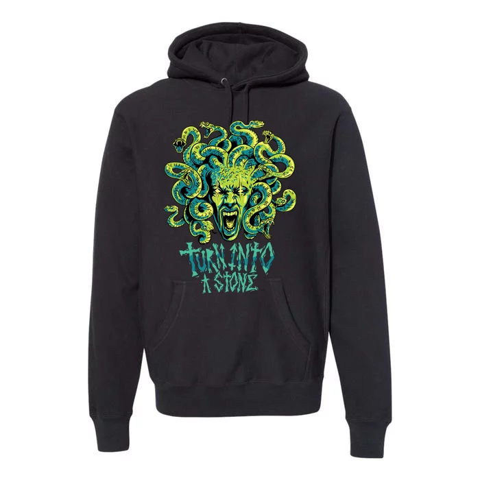 Medusa Monster Turn Into Stone Premium Hoodie