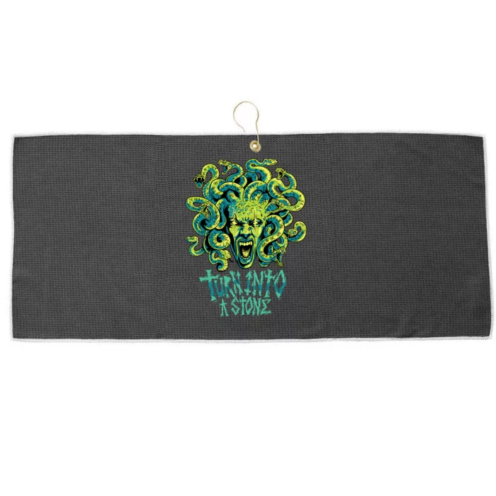 Medusa Monster Turn Into Stone Large Microfiber Waffle Golf Towel