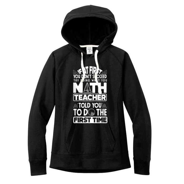 Mathematics Math Teacher Algebra Funny Women's Fleece Hoodie