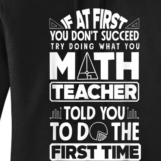 Mathematics Math Teacher Algebra Funny Women's Pullover Hoodie