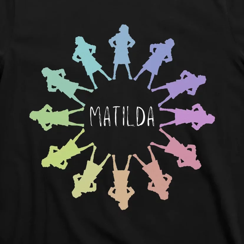 Matilda Musical Theatre Gradient Colour Circle T-Shirt