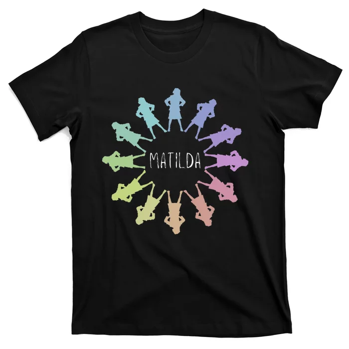 Matilda Musical Theatre Gradient Colour Circle T-Shirt