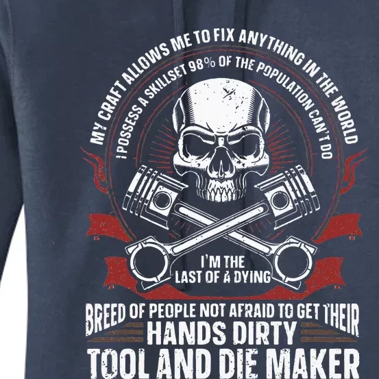 Machining Machinist Tool And Die Maker Women's Pullover Hoodie