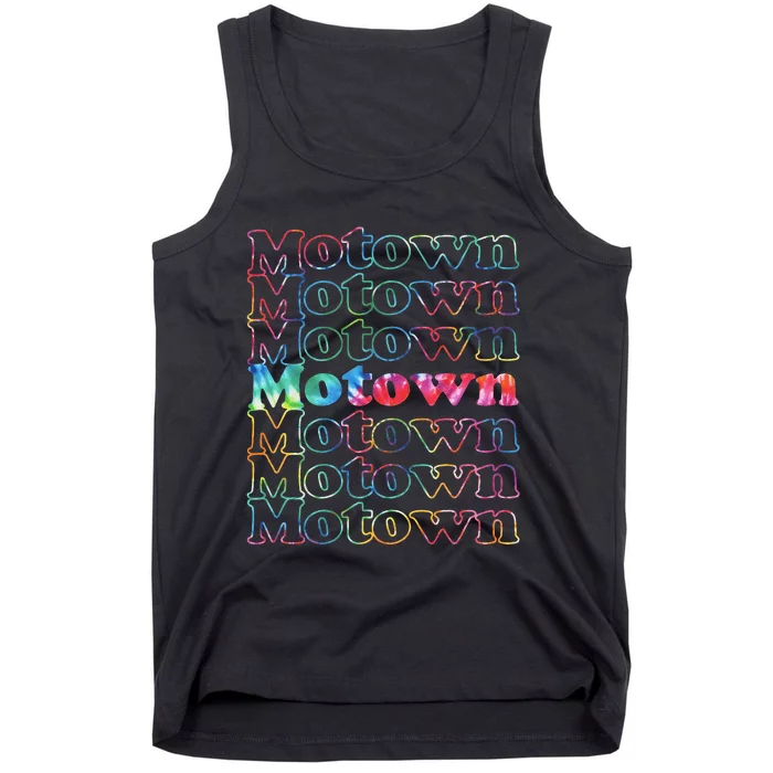 Motown Music Tie Dye Tank Top