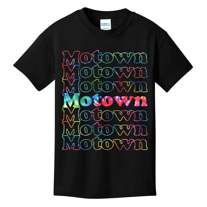 Motown Music Tie Dye Kids T-Shirt