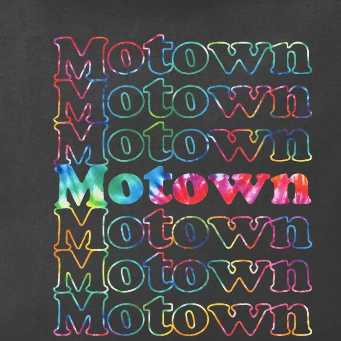 Motown Music Tie Dye Zip Tote Bag