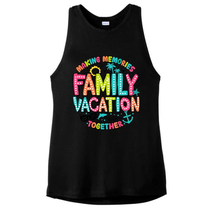 Making Memories Together Family Vacation 2024 Ladies Tri-Blend Wicking Tank