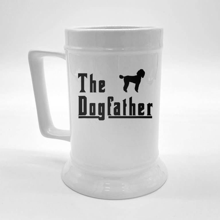 Mens Mens The Dogfather Gift Poodle Dog Gift Christmas Gift Beer Stein