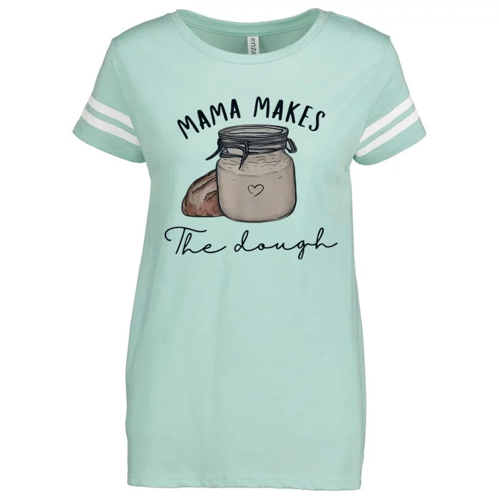 Mama Makes The Dough Sour Dough Bread Homemade Mom Enza Ladies Jersey Football T-Shirt