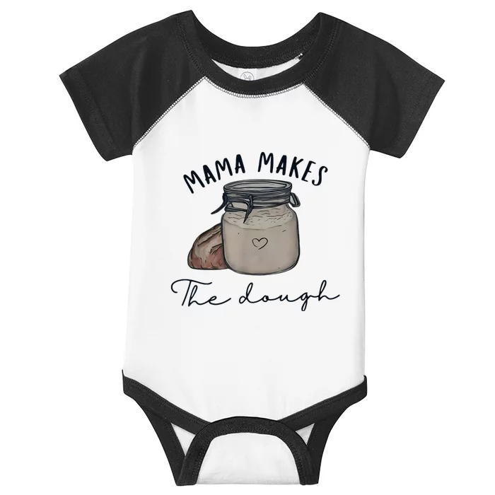 Mama Makes The Dough Sour Dough Bread Homemade Mom Infant Baby Jersey Bodysuit